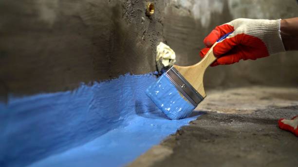 Commercial Exterior Waterproofing project at a Middletown, KY business property by SJ Waterproofing Pros